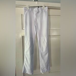 Easton youth large white baseball pants